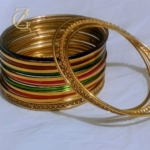 Gen Z Cloxet Stylish Indian Multi Antique Steel Churiyan Bangles Set - Image 4