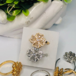 zircon-studded clover rings - Image 8