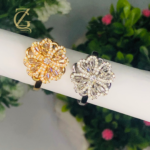 zircon-studded clover rings - Image 5