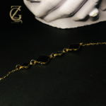 Gold Plated Black Clover Bracelet  Lucky Charm - Image 10
