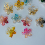 Frangipani flower claw clip - Image 4