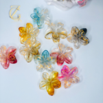 Frangipani flower claw clip - Image 6