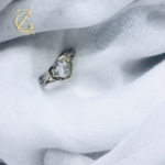 silver-plated heart-shaped ring - Image 14