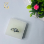 silver-plated heart-shaped ring - Image 7