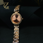 Rose gold dimond watch