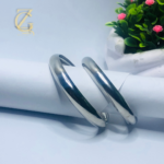 chunky silver bangle bracelet - Image 8