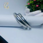 chunky silver bangle bracelet - Image 13