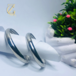 chunky silver bangle bracelet - Image 14