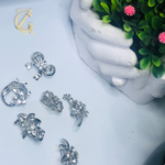 crystal safety pin brooch - Image 11