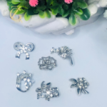 crystal safety pin brooch - Image 9