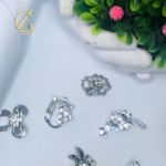 crystal safety pin brooch - Image 8