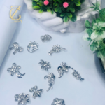 crystal safety pin brooch - Image 7