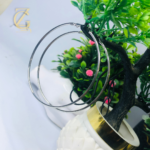 large silver hoop earrings - Image 2