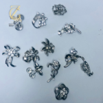 crystal safety pin brooch - Image 5