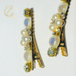 Stylish Gold Tone Flower Hairpins - Image 3