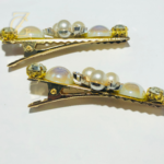 Stylish Gold Tone Flower Hairpins - Image 4