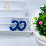 blue twisted hoop earrings - Image 9