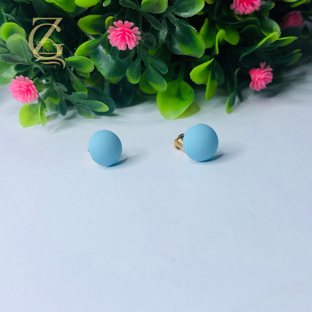 262 Acrylic bead stud earring - Image 1