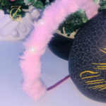 Gen z cloxet Pink Faux Fur Pearl Headband  Wide & Soft - Image 10