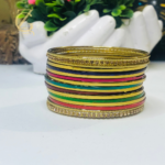 Gen Z Cloxet Stylish Indian Multi Antique Steel Churiyan Bangles Set - Image 11