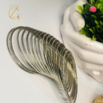 Gen Z Cloxet Silver Metal Bangles - Image 11