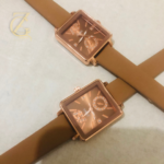 Women unique square dail watch - Image 8