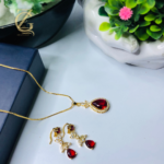 Emerald Teardrop Jewelry Set - Image 2