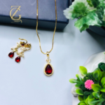 Emerald Teardrop Jewelry Set - Image 7