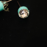 Mint Green Enamel Studs  Zirconia - Image 6