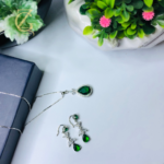 Emerald Teardrop Jewelry Set - Image 16