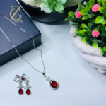 Emerald Teardrop Jewelry Set - Image 17