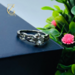 infinity knot solitaire ring