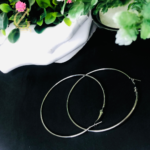 large silver hoop earrings - Image 7