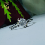 modern solitaire ring