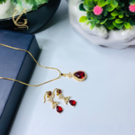 Emerald Teardrop Jewelry Set - Image 23