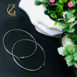 large silver hoop earrings