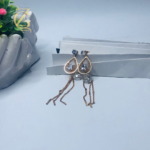 Long Chain Crystal Dangle Studs Fashion Jewelry - Image 14