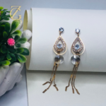 Long Chain Crystal Dangle Studs Fashion Jewelry - Image 6