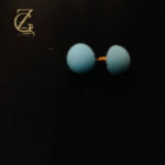 Acrylic bead stud earring - Image 11