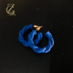 blue twisted hoop earrings - Image 3