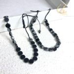 Infinite Connection: Handmade Hematite Couple Bracelets