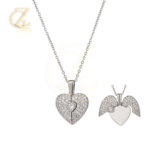 Women's Heart Opening And Closing Necklace Wings Pendant Clavicle Chain Jewelry - Gen Z Cloxet