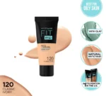 Maybelline New York Fit Me Matte + Poreless Liquid Foundation – 120 Classic Ivory (18ml Tube) - Image 4