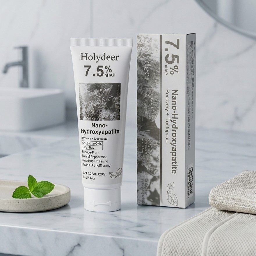 Holydeer 7.5% nHAp Nano Hydroxyapatite Recovery Toothpaste – Fluoride Free, Enamel Repair & Sensitivity Relief | Mint Flavor 100g | Gen Z cloxet com
