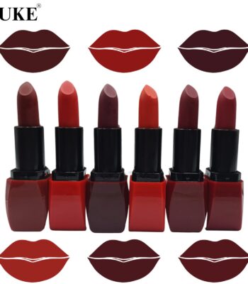 6 Pcs Matte Velvet Lipstick Set – Creamy Long Lasting Lip Color Collection | Shades of Red
