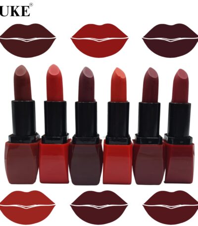 6 Pcs Matte Velvet Lipstick Set – Creamy Long Lasting Lip Color Collection | Shades of Red