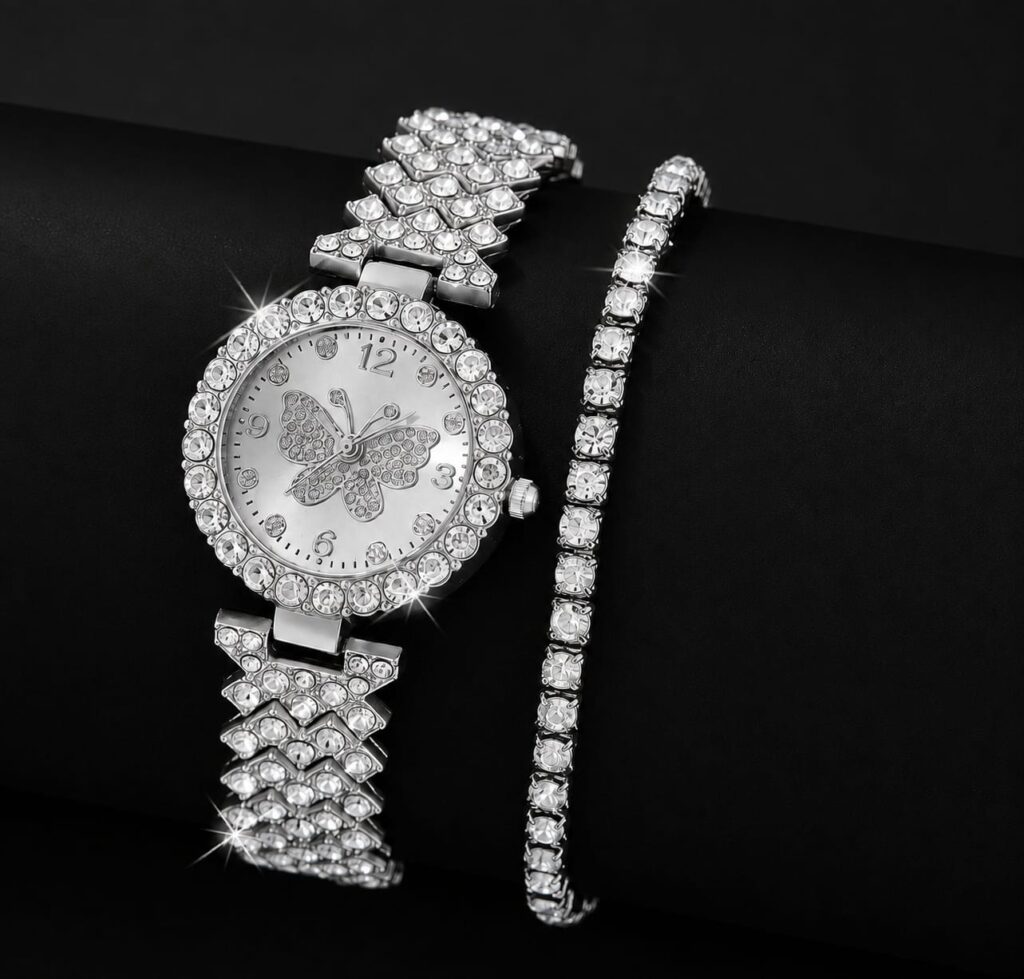 Rose gold women's quartz watch for gilr gift make