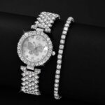 Rose gold women's quartz watch for gilr gift make