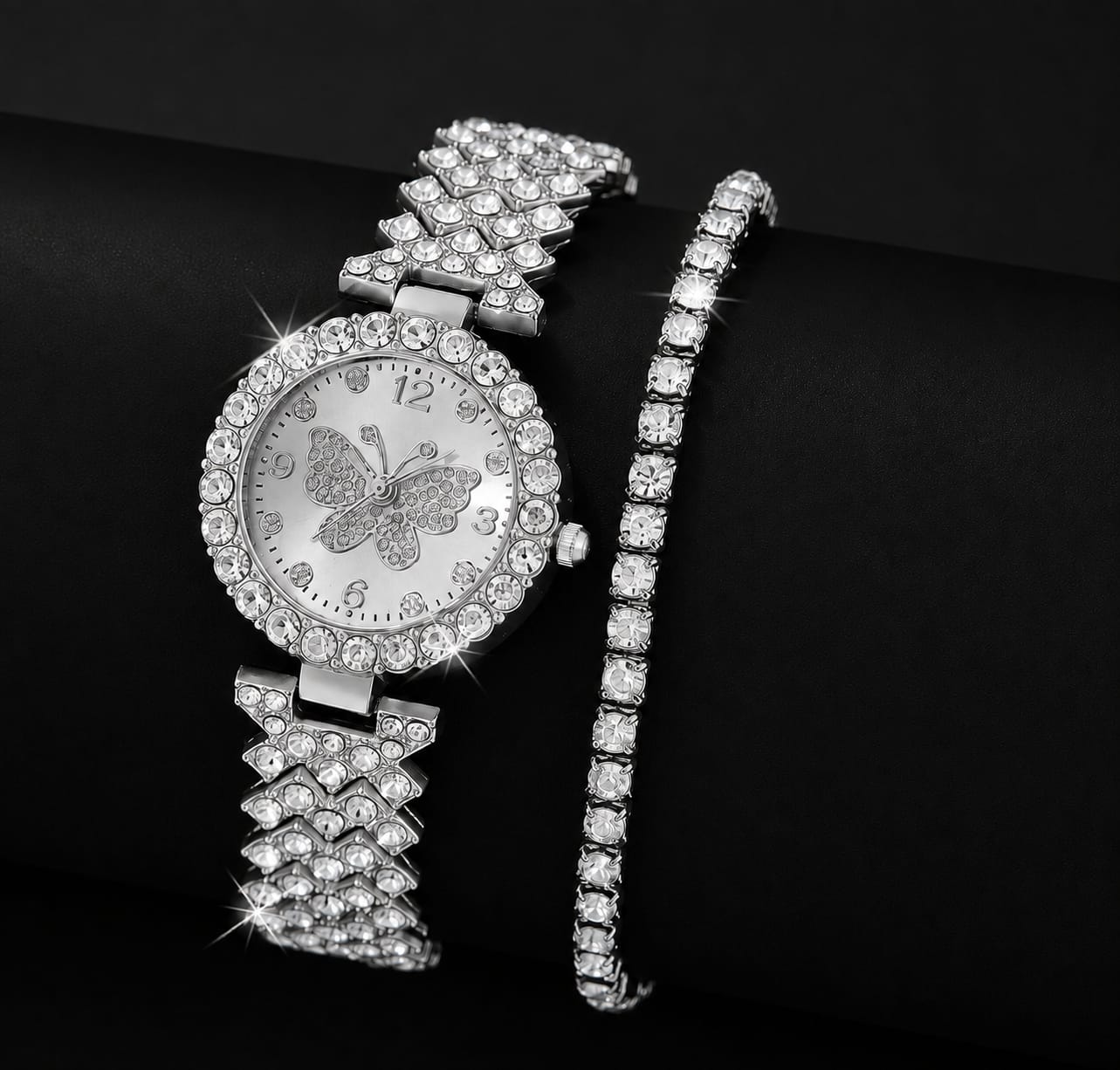 Women Gift Pack Rose gold women's quartz watch for gilr gift make