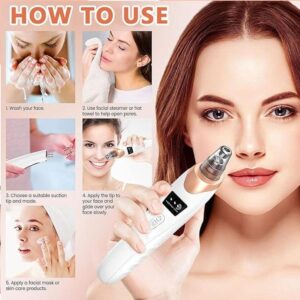 Electric Blackhead Remover 5 Heads Vacuum Pore Cleaner